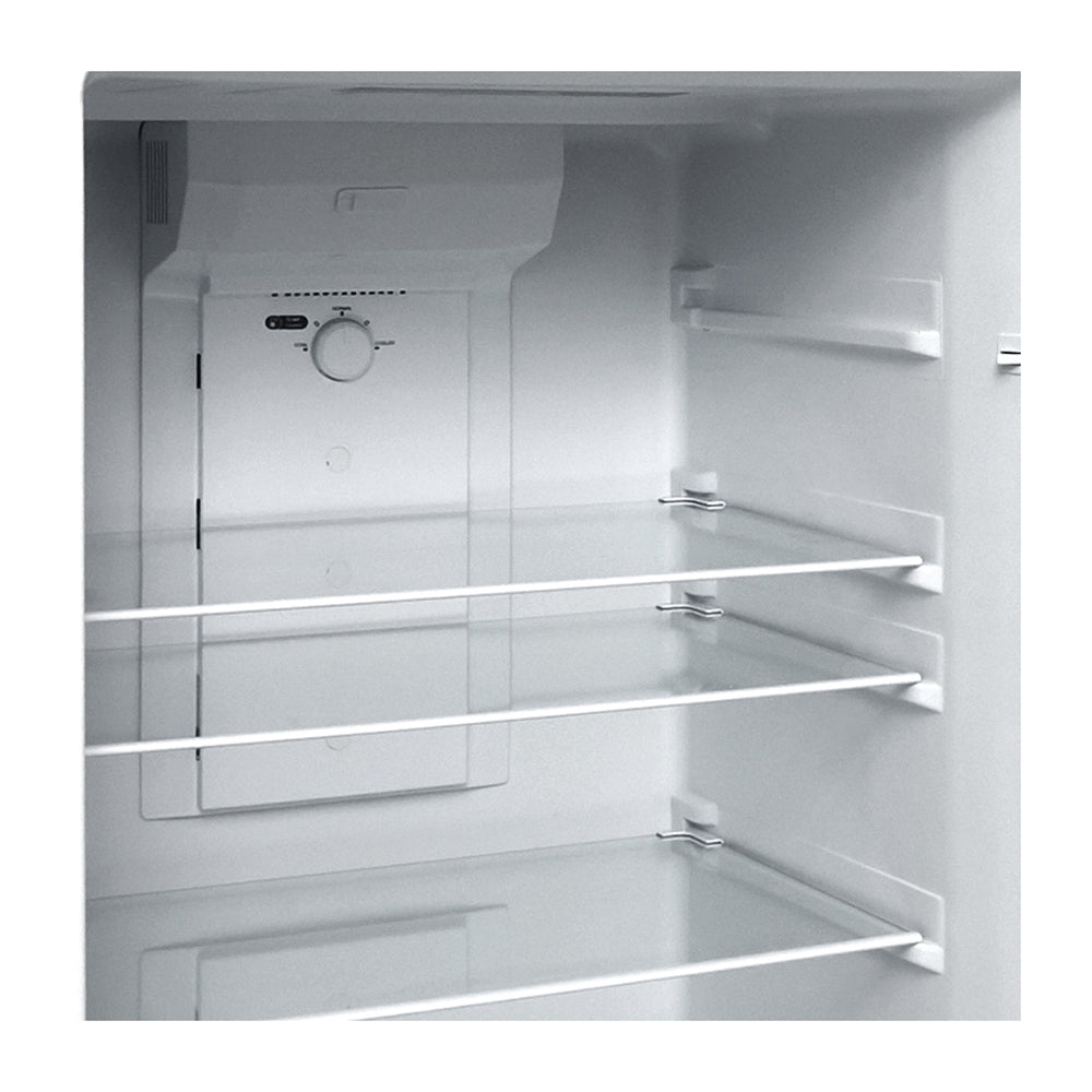 Teco TFF400SNTCM 400L Top Mount Fridge Silver, Glass shelf view