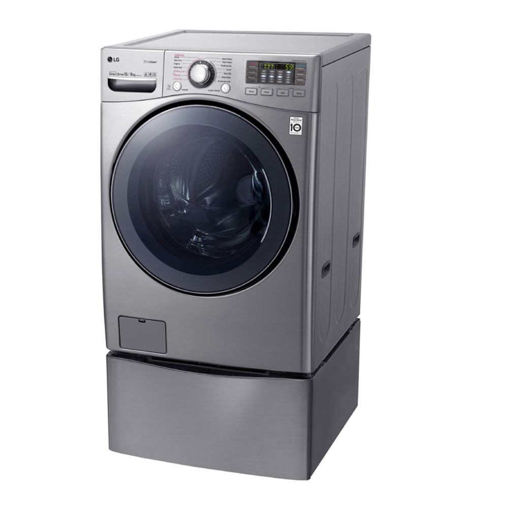 LG TWIN171215S 17.5Kg Stainless Steel Twin Load Washing Machine