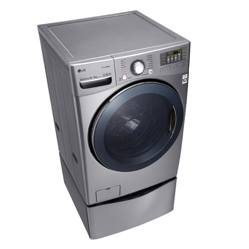 LG TWIN171215S 17.5Kg Stainless Steel Twin Load Washing Machine