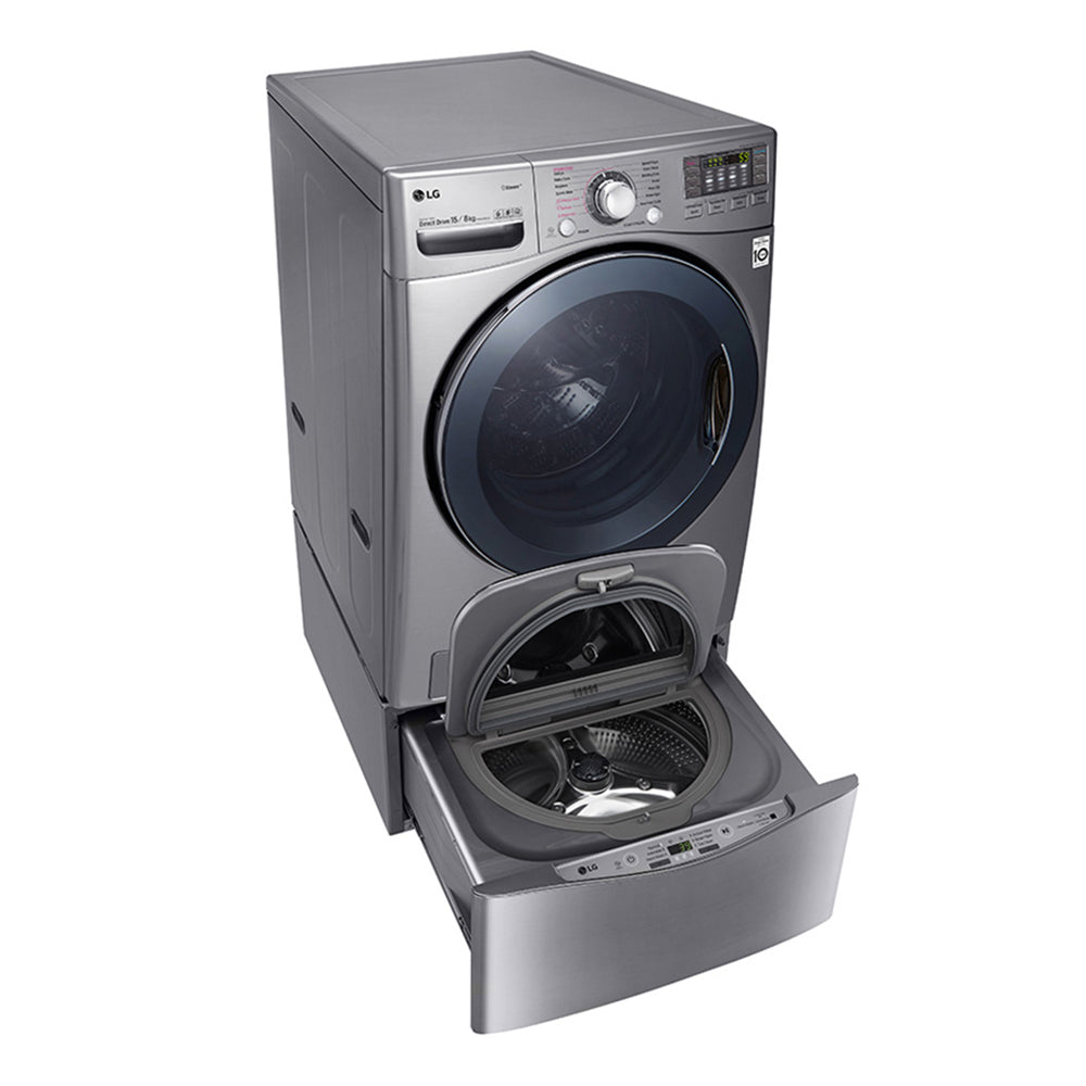 LG TWIN171215S 17.5Kg Stainless Steel Twin Load Washing Machine