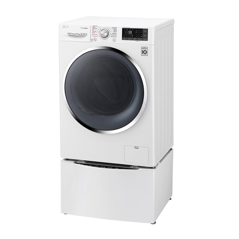 LG 11Kg White Finish Twin Washing Machine TWIN171409H, Mini washer top left view 1