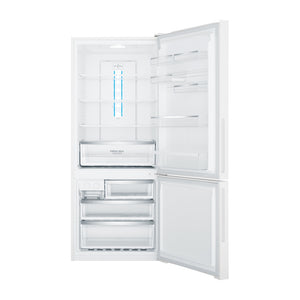 Westinghouse WBE4302WCR 425L Bottom Mount Fridge White, Front view with door open 2