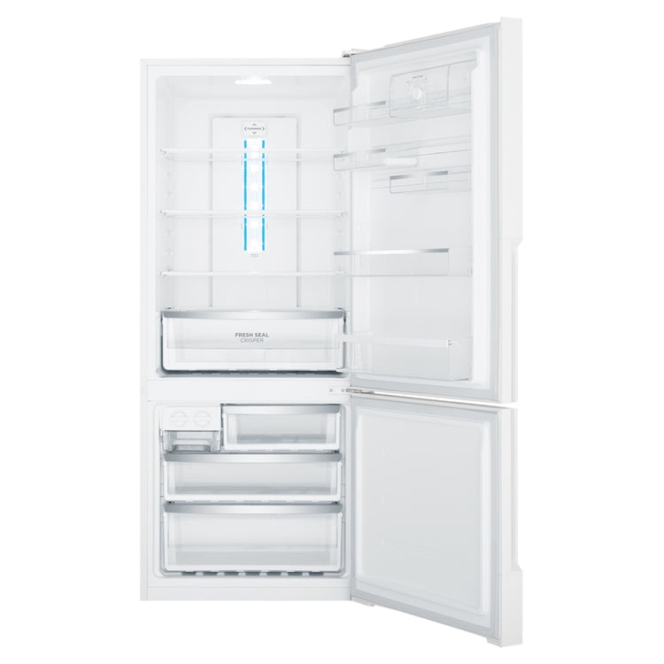 Westinghouse 425LBottom Mount Fridge White WBE4500WCR, Front view with open doors