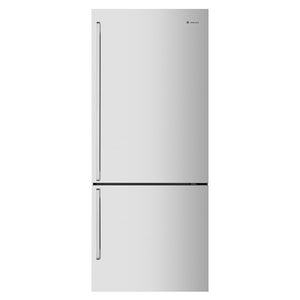 Westinghouse WBE4504SCR 425L Stainless Steel Bottom Mount Fridge WBE4504SC-R, Front view