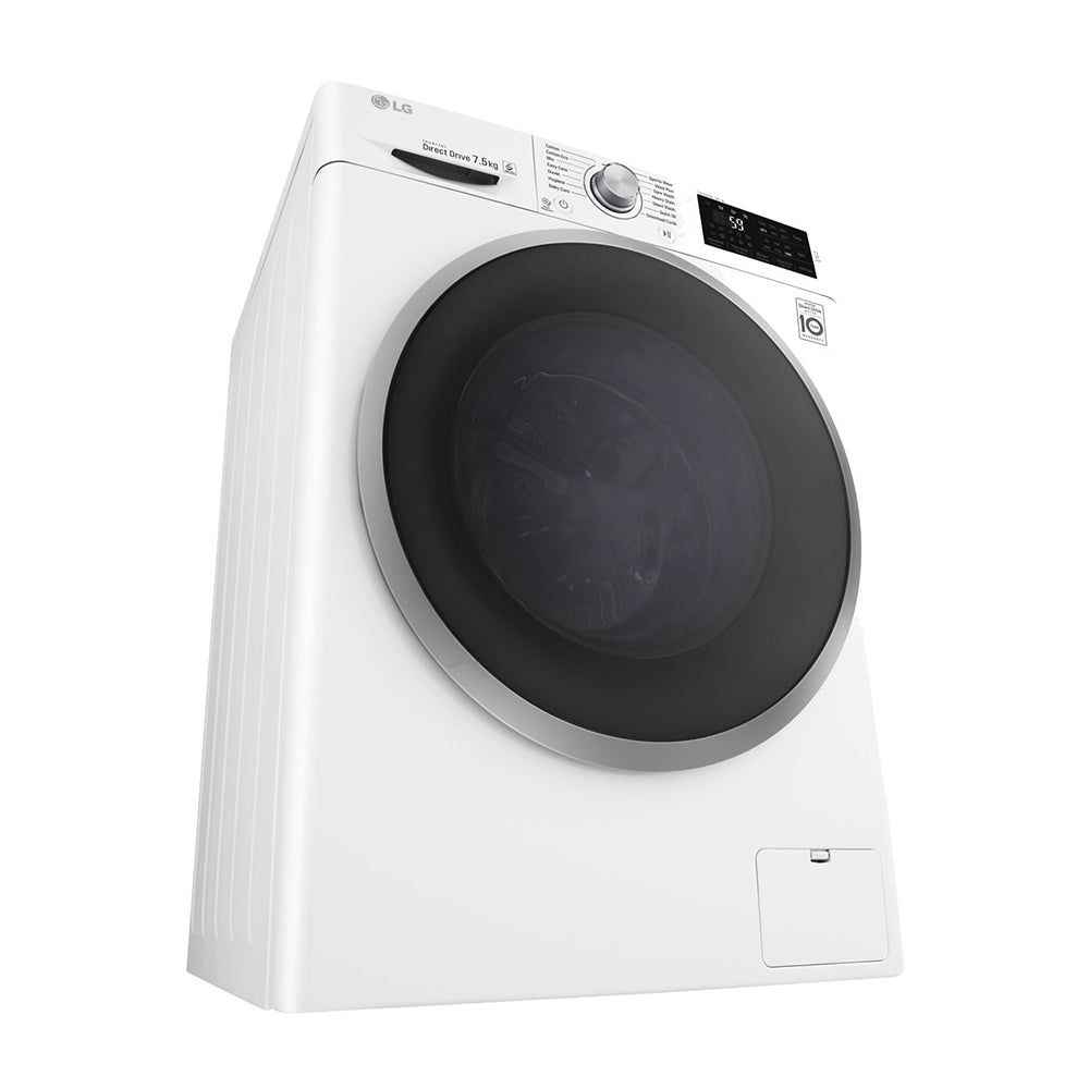 LG 7.5kg Front Load Washing Machine WD1475NCW, Front right view