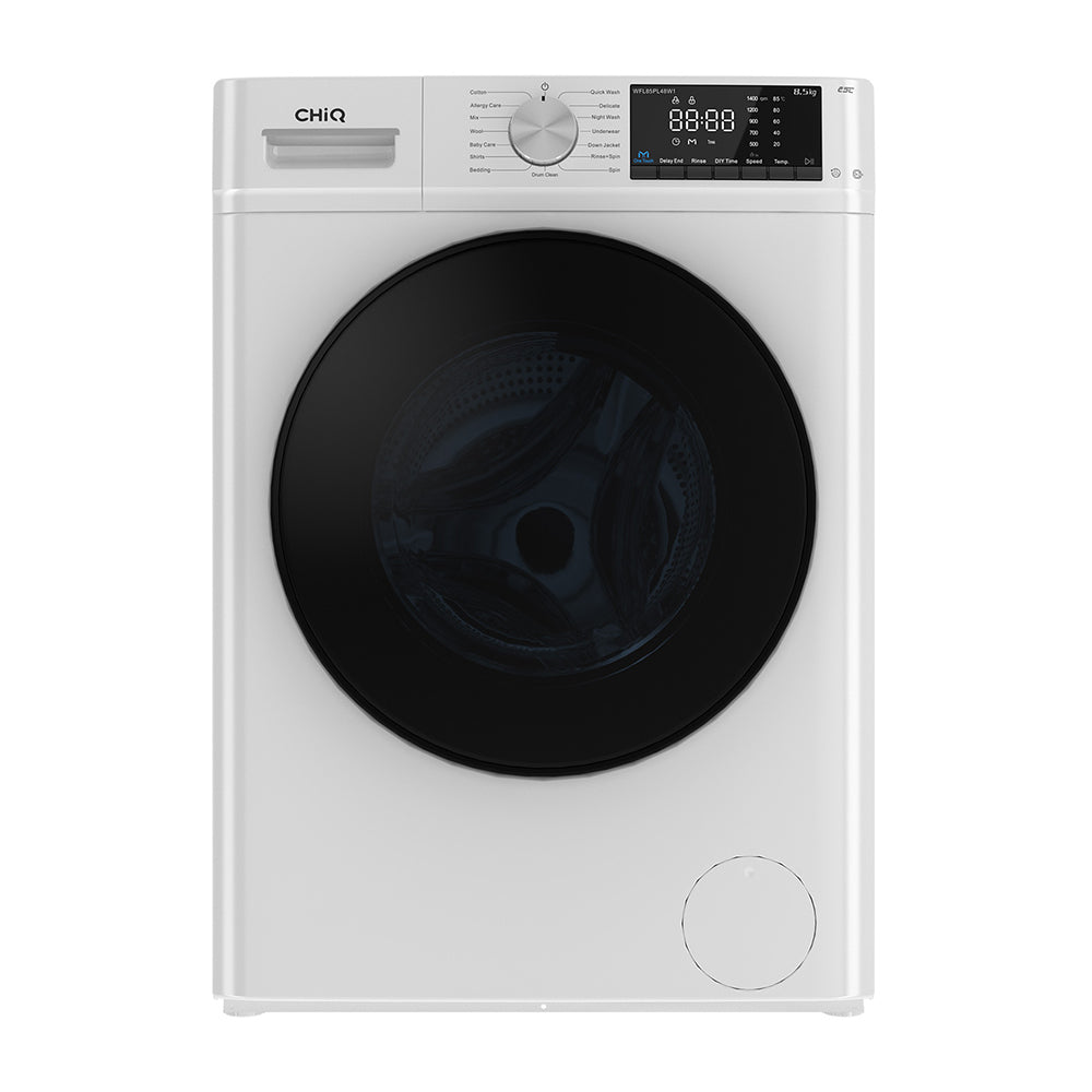 CHiQ 8.5kg Front Load Washing Machine WFL85PL48W1, Front view