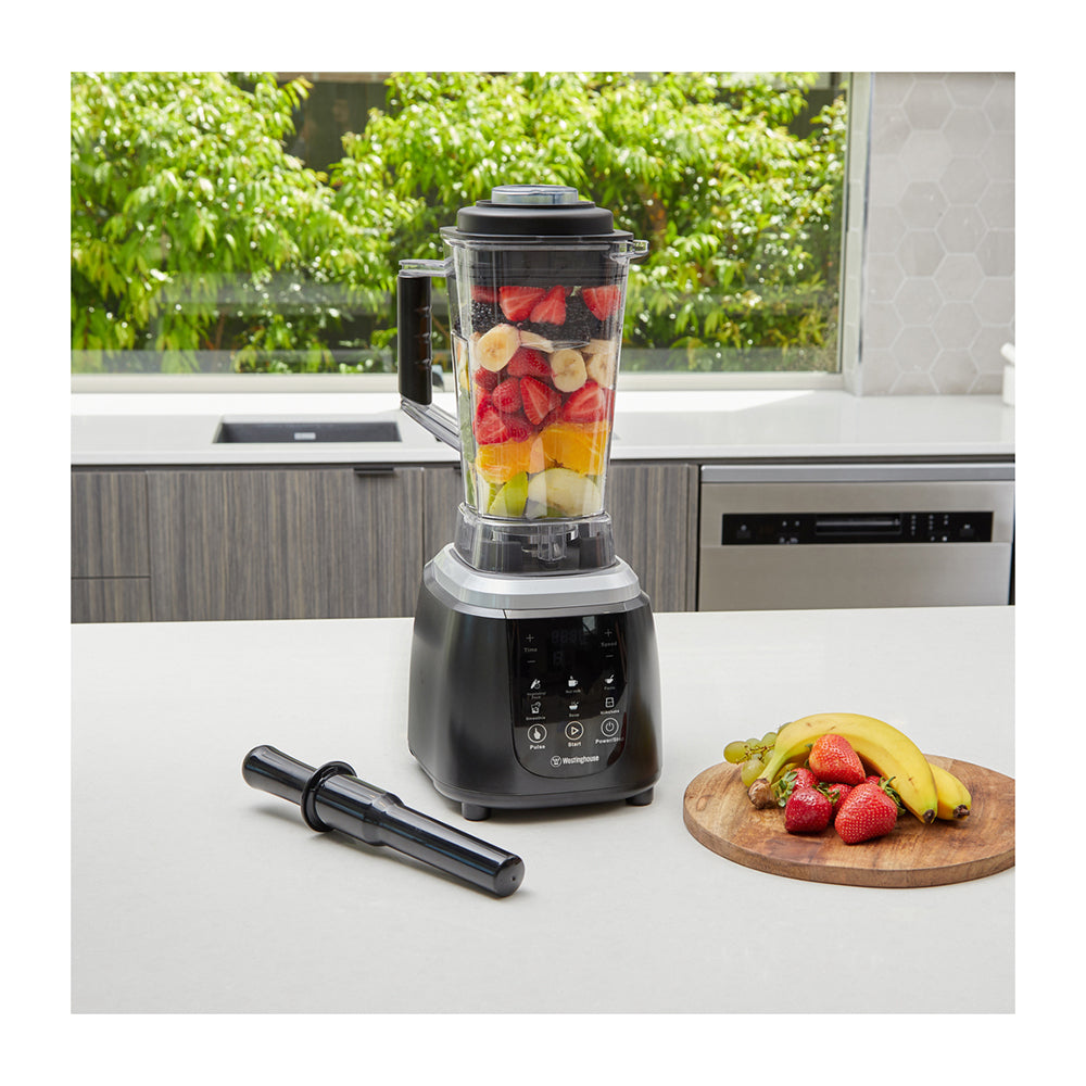 Westinghouse WHBL03K 1250W Digital Blender, Front right view in kitchen