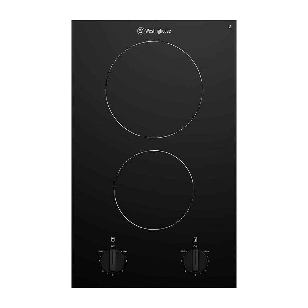 Westinghouse 30cm 2 Zone Ceramic Cooktop WHC322BC, Top view