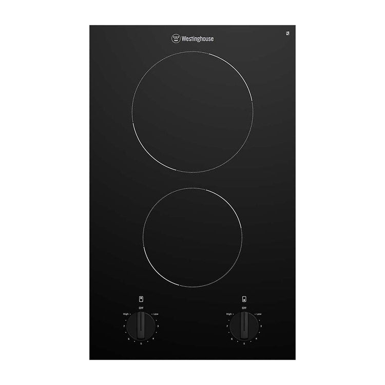 Westinghouse 30cm 2 Zone Ceramic Cooktop WHC322BC, Top view