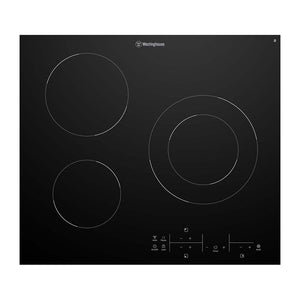 Westinghouse 60cm 3 Zone Ceramic Cooktop WHC633BD, Top view