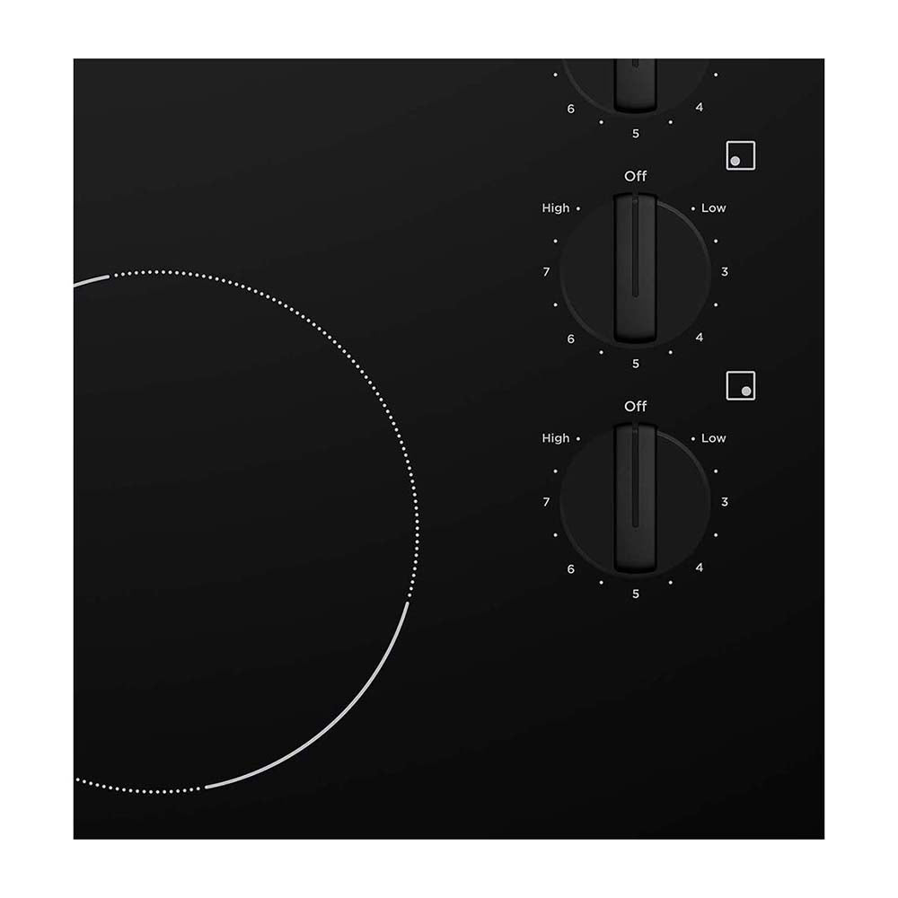 Westinghouse 60cm 4 Zone Ceramic Cooktop WHC642BC, Control panel view