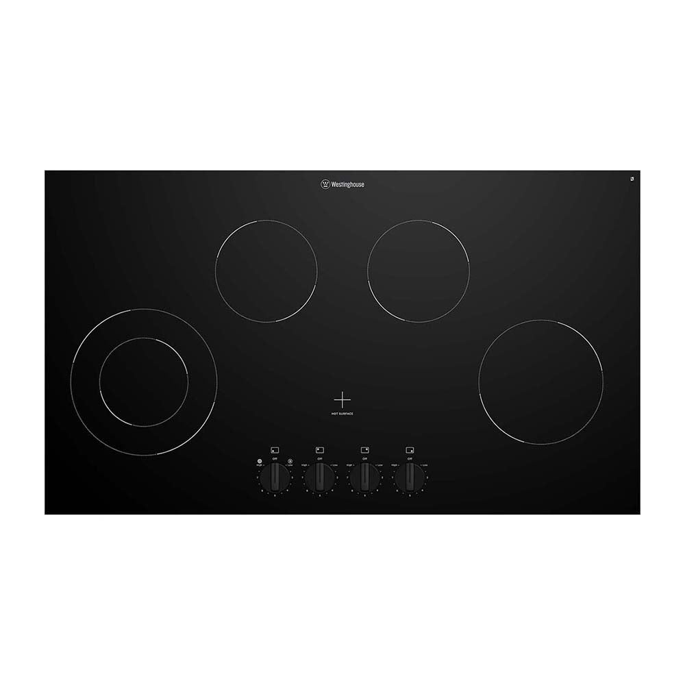 Westinghouse 90cm 4 Zone Ceramic Cooktop WHC942BC, Top view