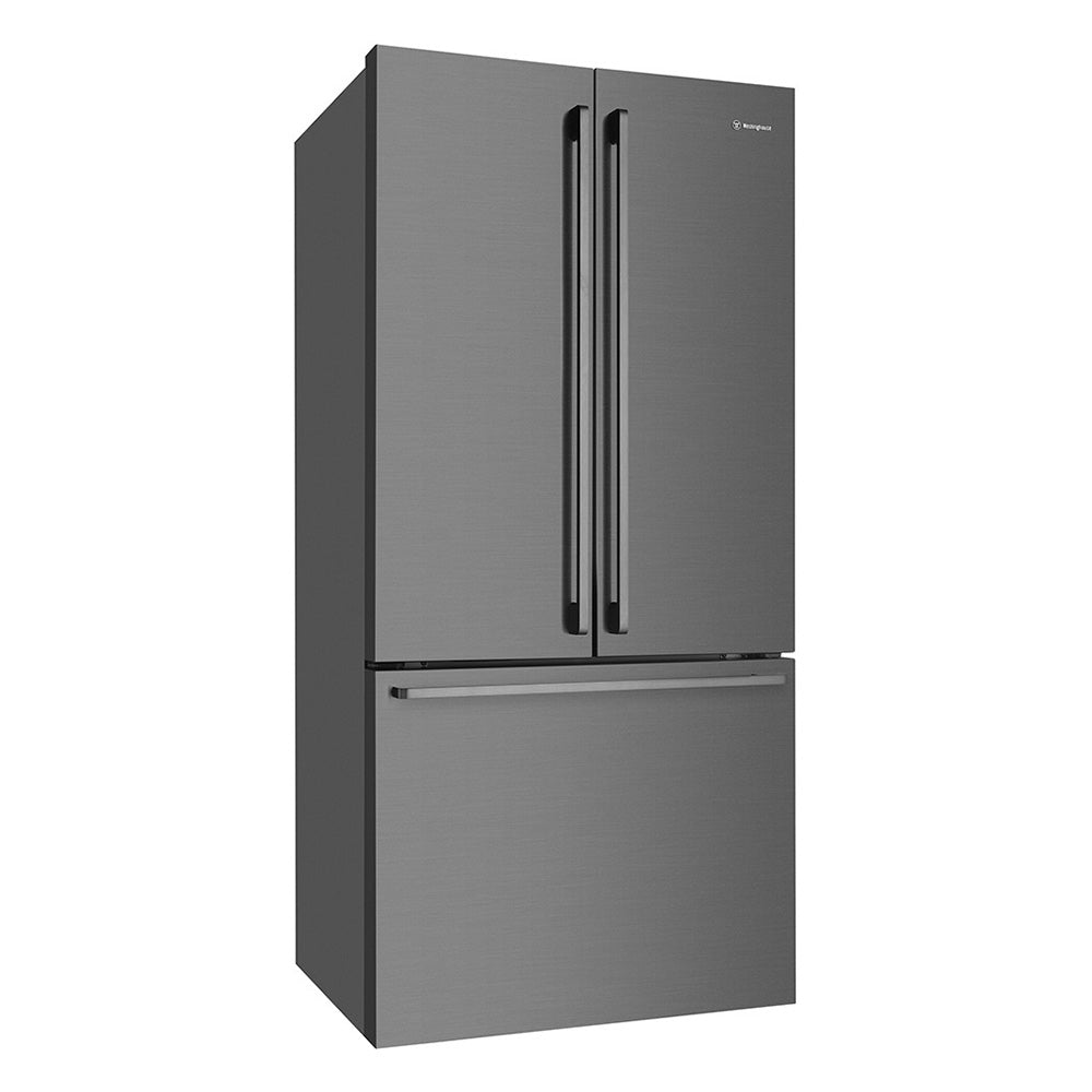 Westinghouse 524L French Door Fridge Dark Steel WHE5204BB, Front right view