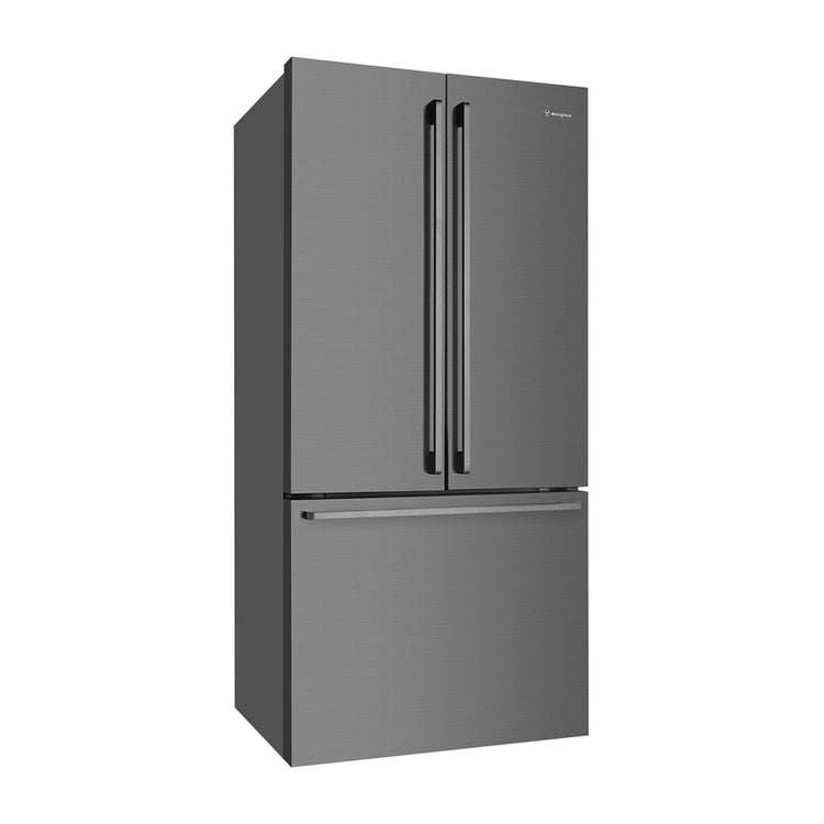 Westinghouse 491L French Door Fridge Dark Steel WHE5204BC, Front right view
