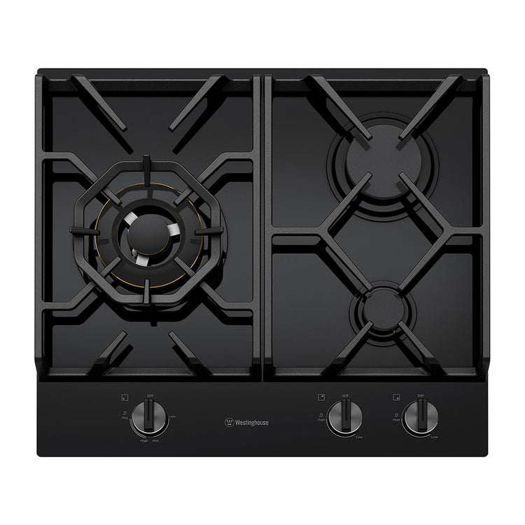 Westinghouse WHG638BC Gas-on-Glass Cooktop, Top view