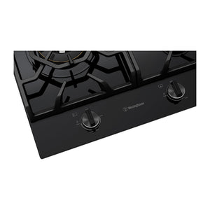 Westinghouse WHG638BC Gas-on-Glass Cooktop, Cooktop view 4