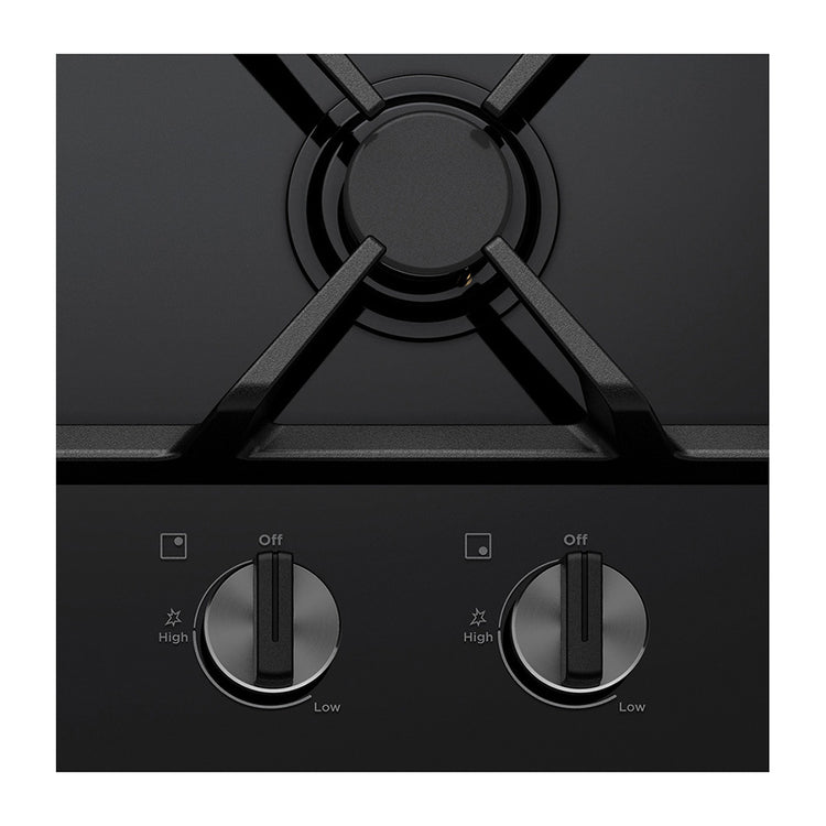 Westinghouse WHG638BC Gas-on-Glass Cooktop, Control panel view