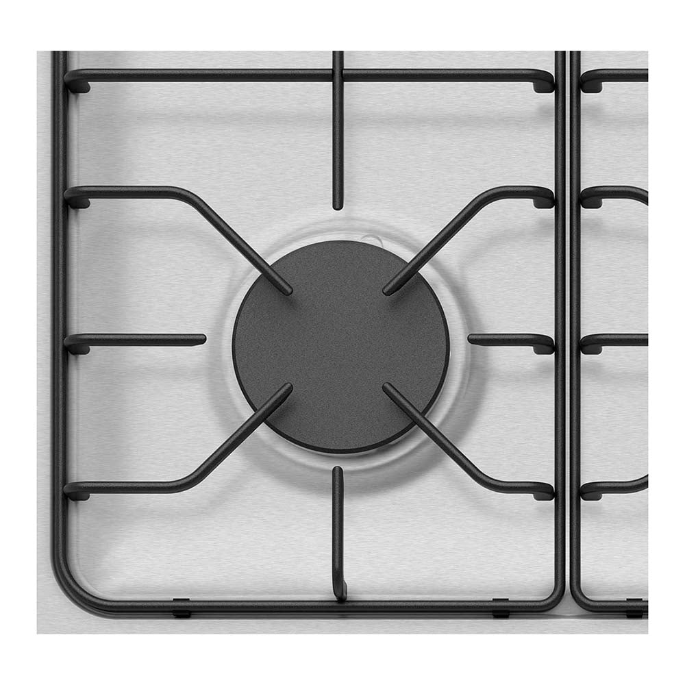 Westinghouse 60cm 4 Burner Gas Cooktop Stainless Steel WHG640SC, Cooktop view