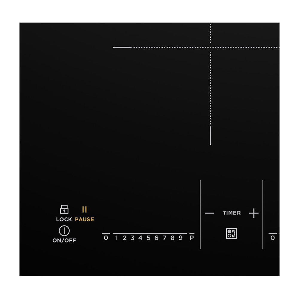 Westinghouse 30cm Induction Cooktop, Control panel view