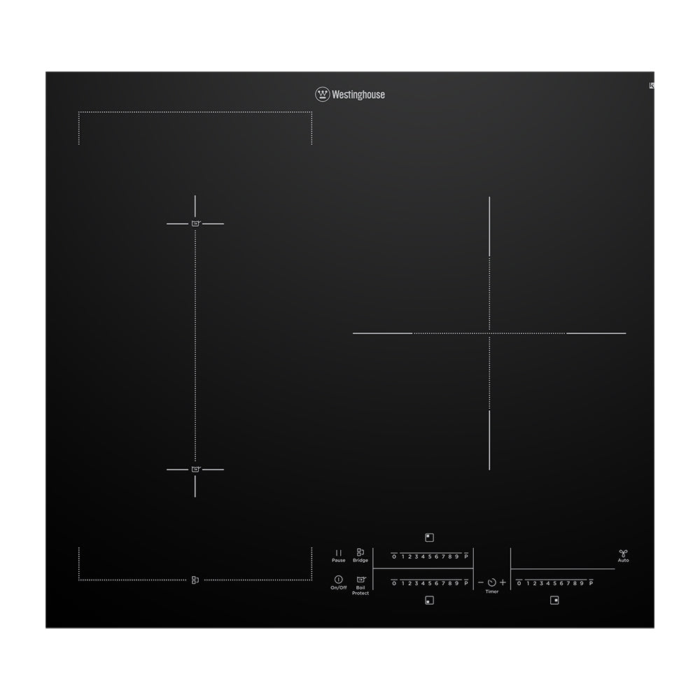 Westinghouse 60cm 3 Zone Induction Cooktop with Boil Protect WHI635BD 