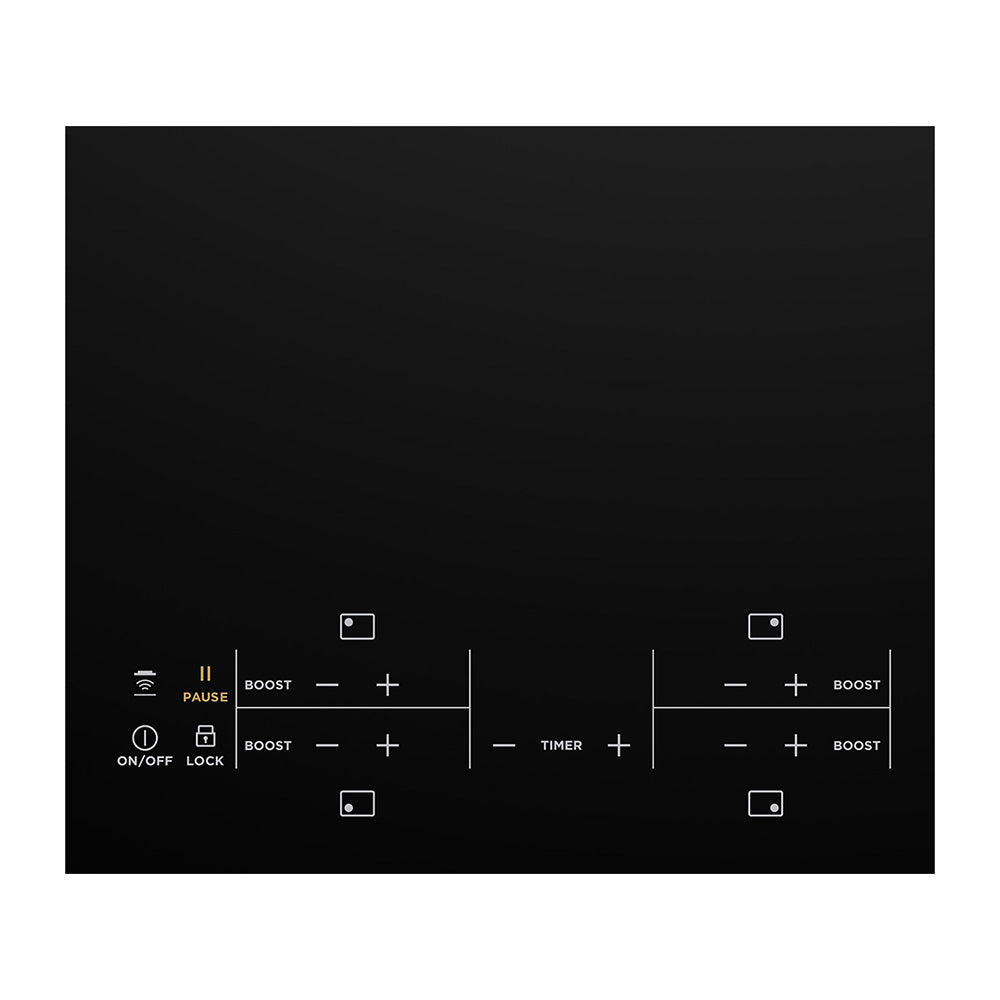 Westinghouse 90cm 4 Zone Induction Cooktop WHI943BC, Control panel view