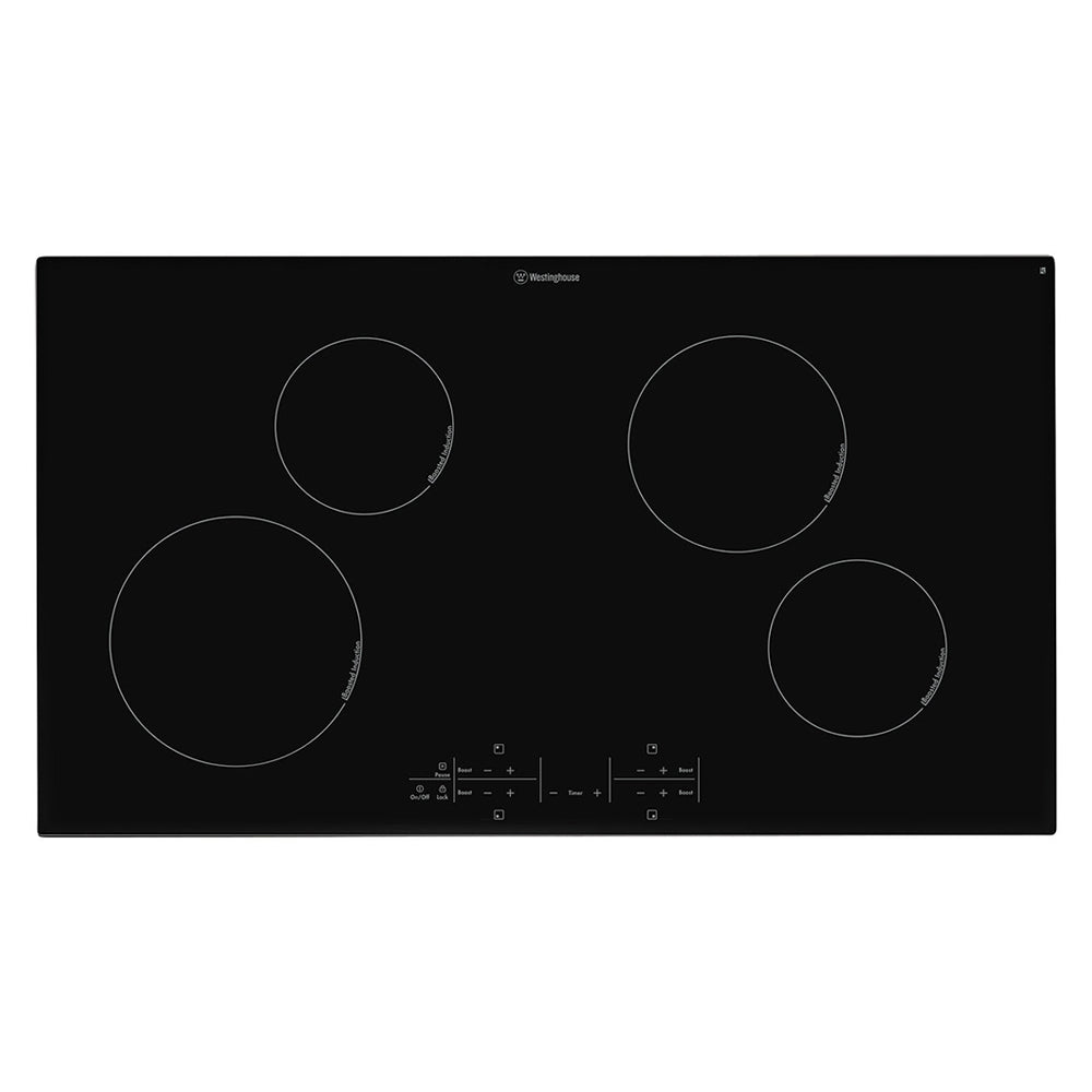 Westinghouse WHI944BA 90 cm 4 Zone Induction Cooktop, Top view