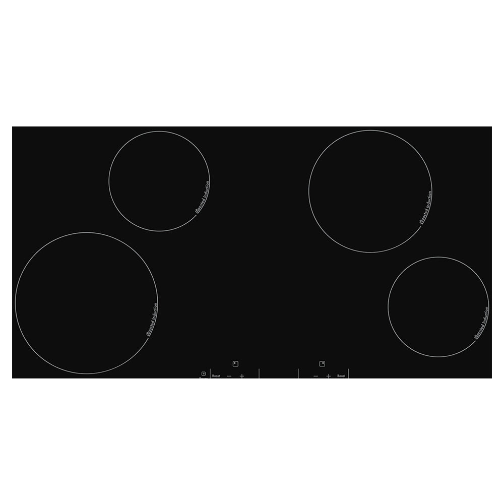 Westinghouse WHI944BA 90 cm 4 Zone Induction Cooktop, Top view 2