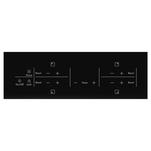 Westinghouse WHI944BA 90 cm 4 Zone Induction Cooktop, Control panel view