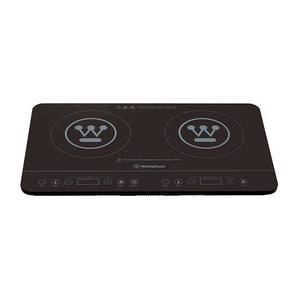 Westinghouse Portable Twin Induction Cooktop WHIC02K, Front top view