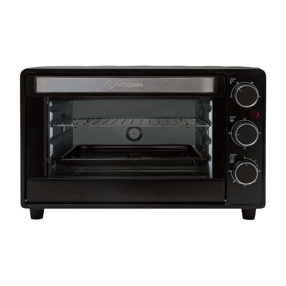 Westinghouse 26L 1600W Black Tabletop Oven WHOV01K, Front view