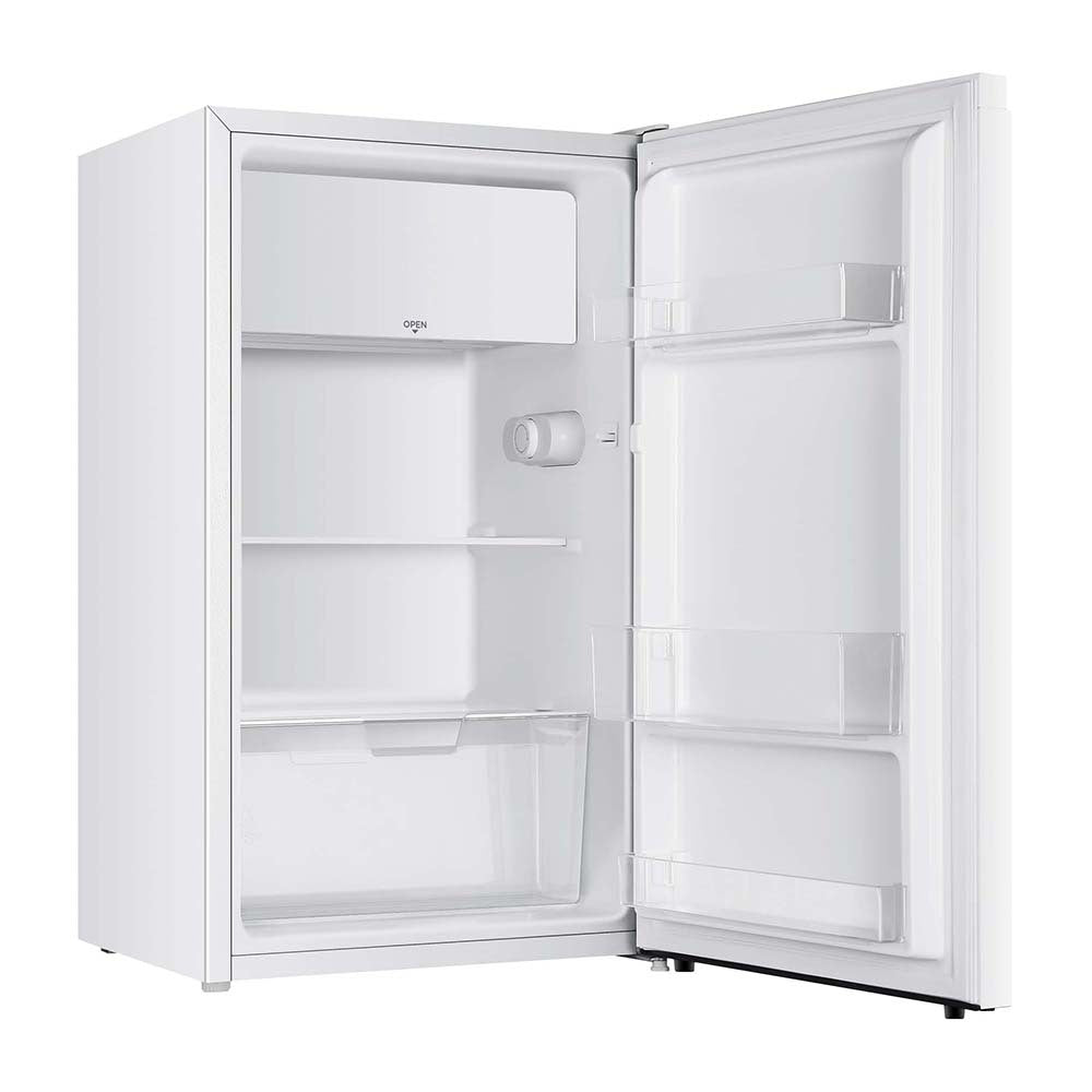 Westinghouse WIM1000WD 93L Bar Fridge White, Front right view with door open