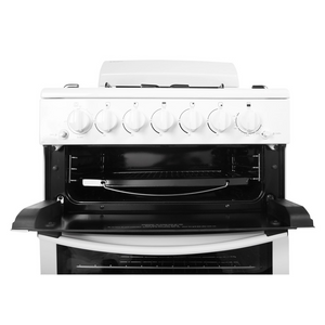 Westinghouse WLG505WBNG 54cm Freestanding Natural Gas Oven/Stove - White, Front open