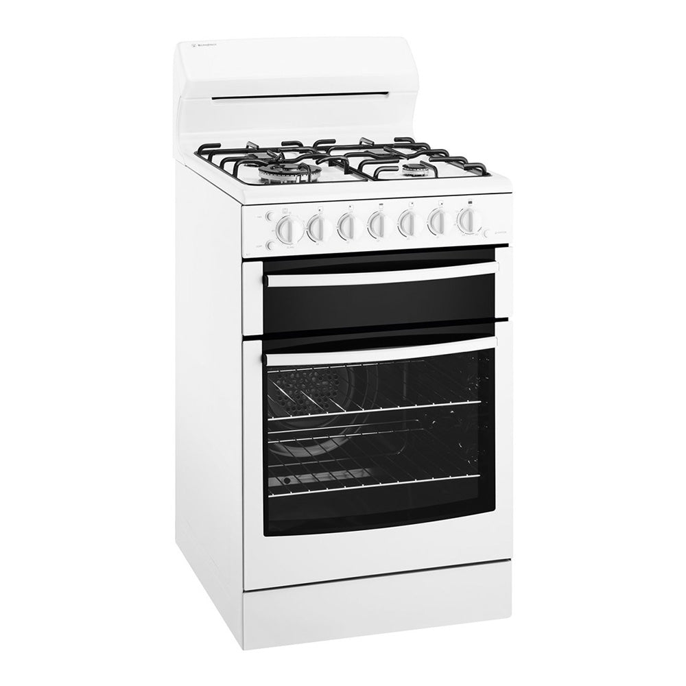 Westinghouse WLG517WALP 54cm LPG Freestanding Cooker with Conventional Oven, Front right view