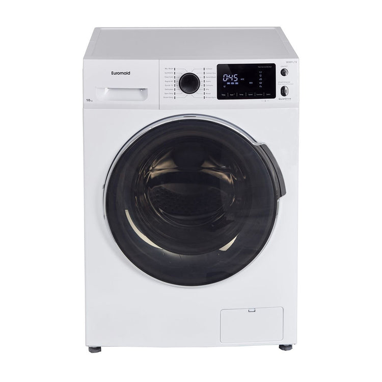 Euromaid 10kg Front load Washing Machine WMFL10, Front view