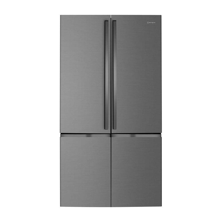 Westinghouse 541L French Door Fridge Dark Steel WQE6000BB, Front view