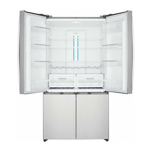 Westinghouse 541L French Door Fridge Stainless Steel WQE6000SB, Front view with top door open