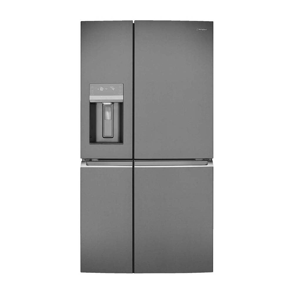 Westinghouse 609L French Door Fridge Dark Steel WQE6870BA, Front view