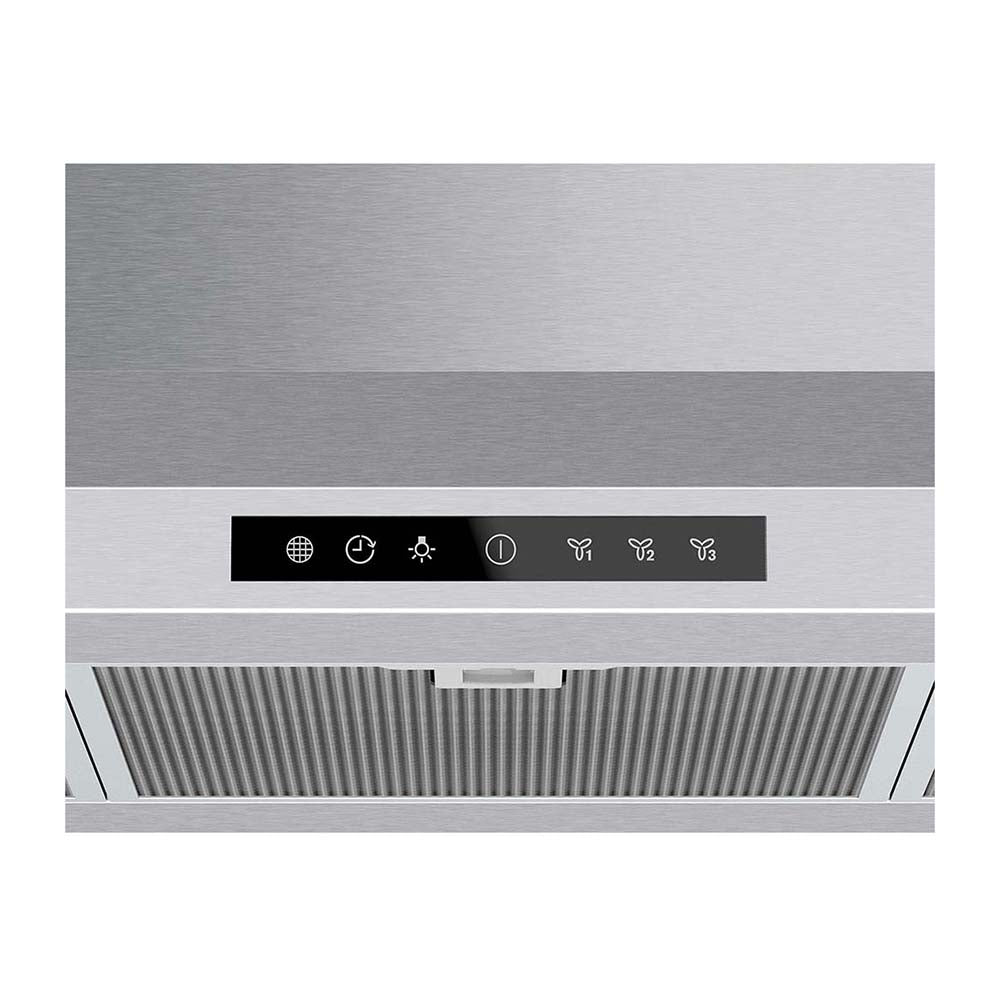 Westinghouse 90cm Canopy Rangehood Stainless Steel WRC914SC, Control panel view