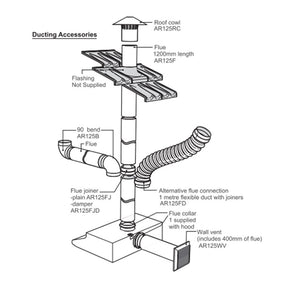 Westinghouse WRF613WA 60cm Fixed Rangehood White, Ducting procedure