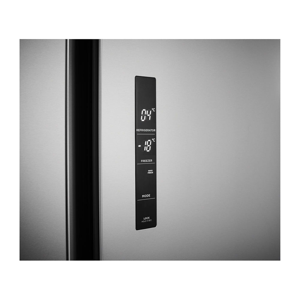 Westinghouse 624L Side By Side Fridge Stainless Steel WSE6630SA, Temperature panel view 2