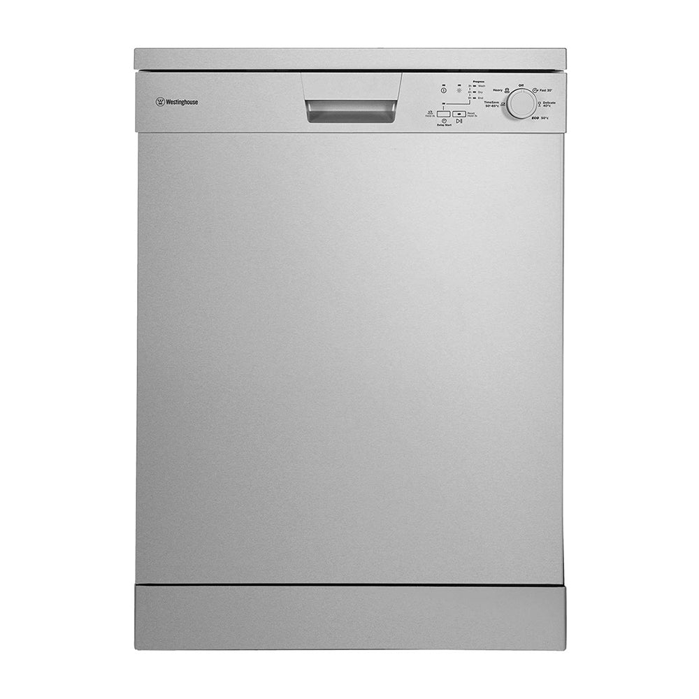 Westinghouse WSF6602XA 60cm 13 Place Freestanding Dishwasher Stainless Steel, Front view