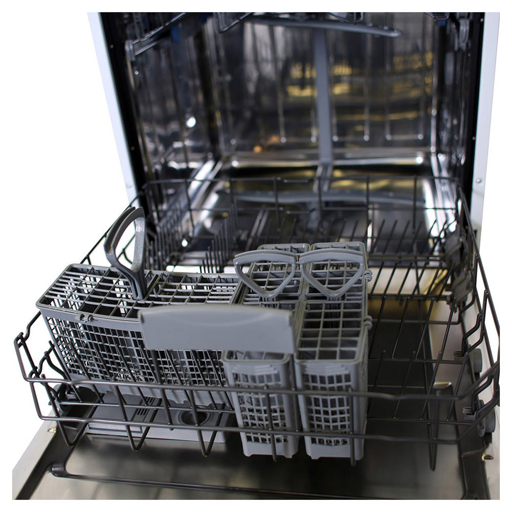 Westinghouse WSF6606W 60cm White Freestanding Dishwasher, Cutlery basket view