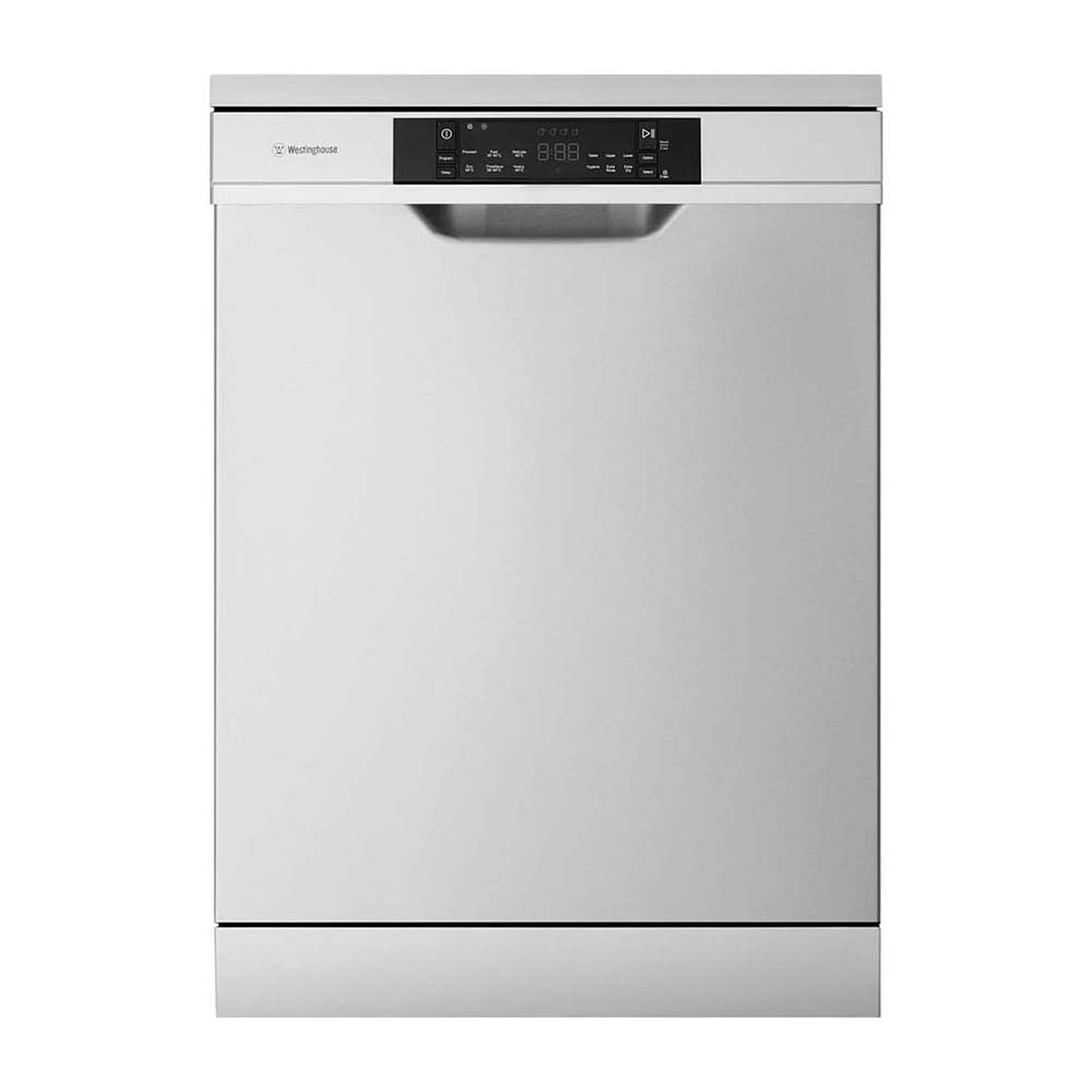 Westinghouse WSF6606XA 60cm 15 Place Freestanding Dishwasher Stainless Steel, Front view