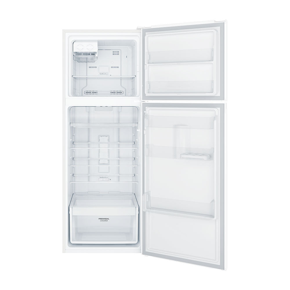 Westinghouse 312L Top Mount Fridge White WTB3100WKX, Front view with open doors