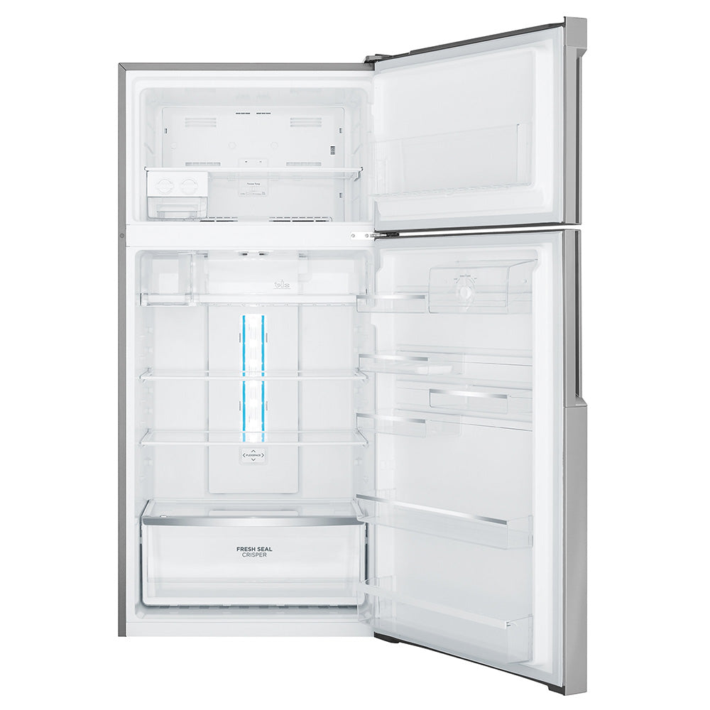 Westinghouse WTB5400SBR 536L Top Mount Fridge Stainless Steel, Front view with open doors