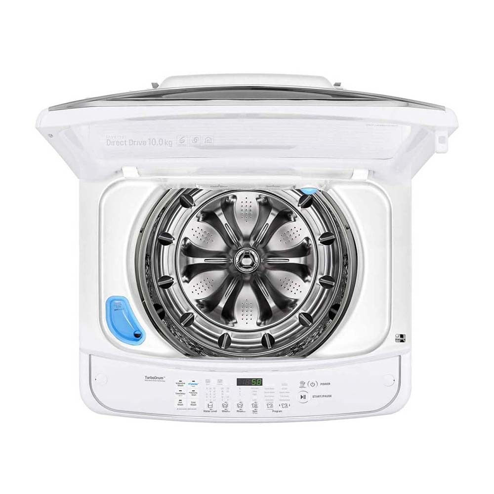 LG WTG1034WF 10kg Top Load Washing Machine with TurboClean3D, Open top drum view