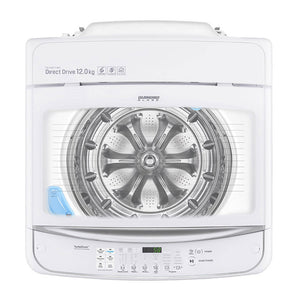 LG WTG1234WF Top Load 12Kg Washing Machine with Turbo Clean 3D, Top drum view