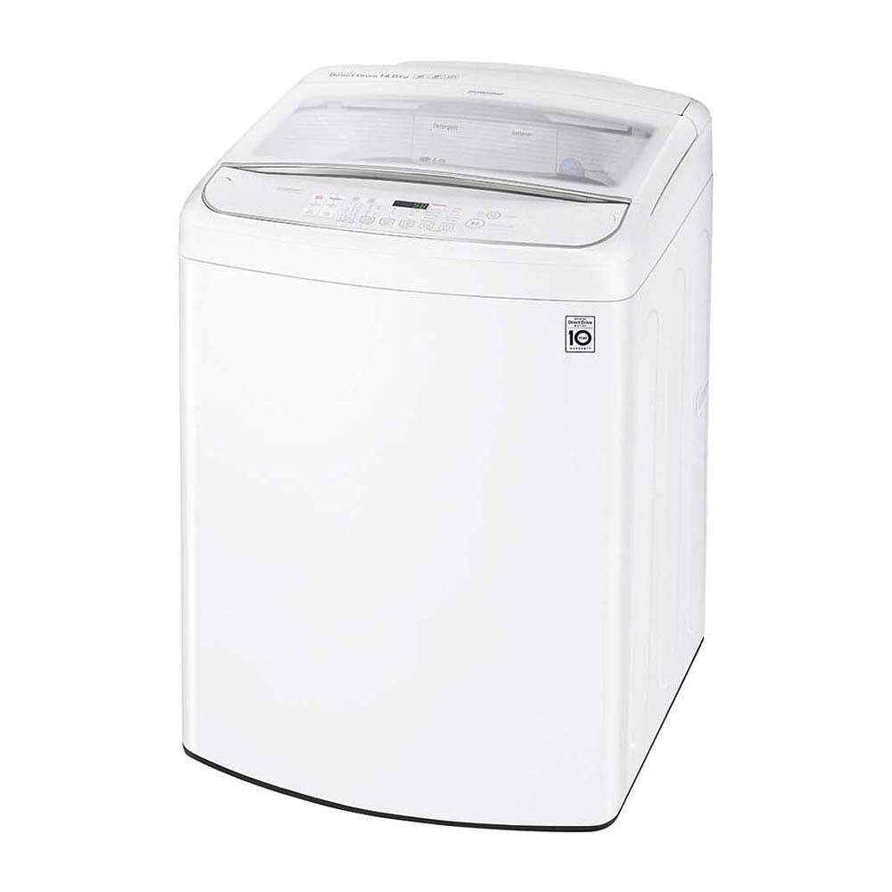 LG WTG1434WHF 14kg Top Load Washing Machine with TurboClean3D, Left view 