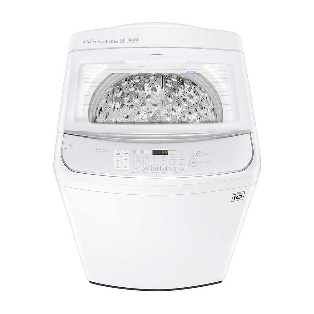 LG WTG1434WHF 14kg Top Load Washing Machine with TurboClean3D, Panel perspective view