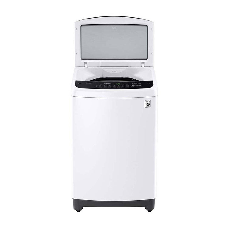 LG WTG7520 7.5kg Top Load Washing Machine, Front view with open top